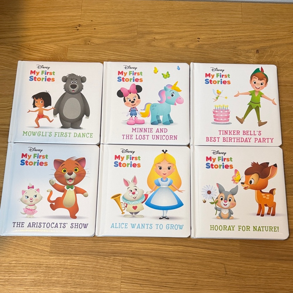 💚 5 for $15/Disney My First Stories -White Cover Board Book Set